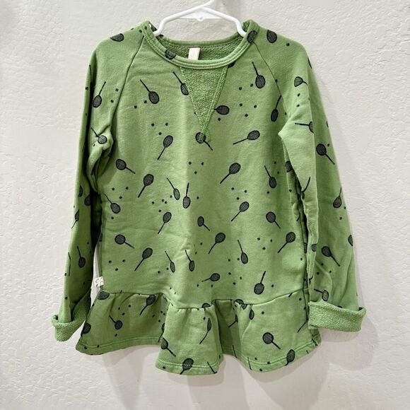 Childhoods Green Tennis Anyone Peplum Crew Sweatshirt - Picture 1 of 7